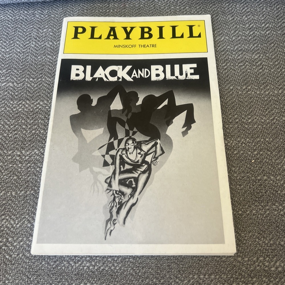 1989 Black And Blue Minskoff Theatre Playbill